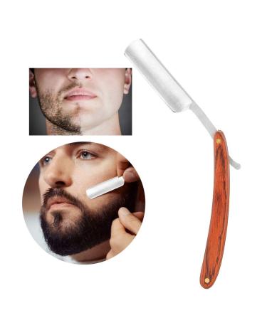 Professional Razor Shaving Knife | Straight Edge Barber Razor with Wooden Handle | Best Beard & Hair Cutting Tool for Barbers - Buy Online on GoSupps.com
