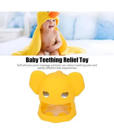 Shop Baby Massager & Bite Ring Toy - Silicone Baby Glove with Elephant Design for Teething Relief | International Shipping Available - Buy Online on GoSupps.com