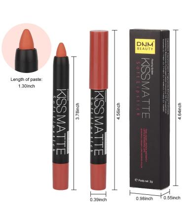 Evpct 3Pcs Nude Beige Dark Light Brown Yellow Matte Lipstick and Lip Liner Set - Long Lasting Waterproof Lip Makeup Duo (Pack of 1) - 24 Hour Matte Lip Gloss - Buy Online on GoSupps.com