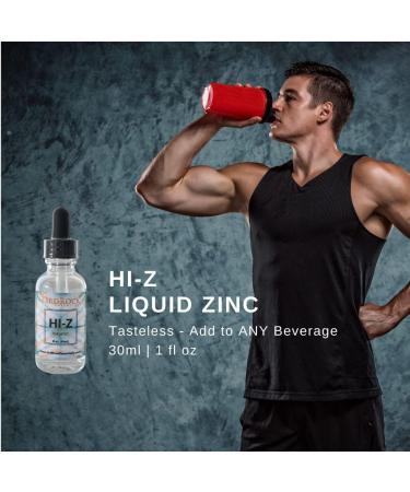 HI Z Chelated Zinc Supplement for Immune Support - 120 Day Supply | Liquid Zinc Citrate for Kids & Adults | Skin Care, Vegan & Non-GMO - 120 Servings - Buy Online on GoSupps.com