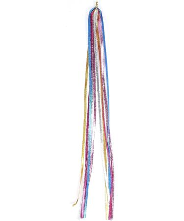 Hair Tinsel Durable Braiding Hair String Styling Braiding Hair String Beautiful hair Tinsel Kit for Party Individual Use(6mm color flat hair rope) - Buy Online on GoSupps.com