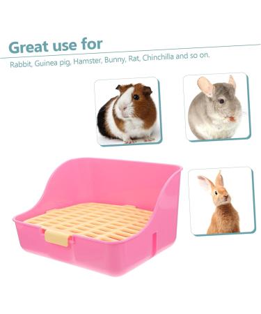 VANZACK Box Rabbit Toilet Pet Toilet Little Pig Pee Toilet Pet Drawer Potty Rabbit Potty Pet Supply Pet Pee Toilet Bunny Toilet Pet Potty Bunny Potty Pet Litter Tray Pet Training Corner 28.5X23.5X15.5CM Pink - Buy Online on GoSupps.com