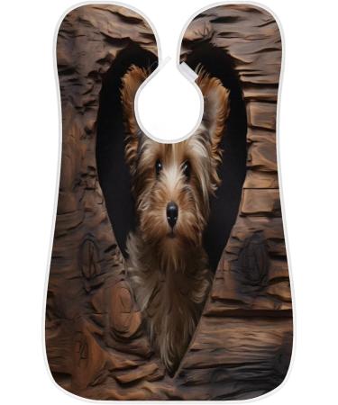Love Tree Hole Dog Beard Bib Apron - Beard Hair Catcher for Men | Perfect Gift for Dad & Husband - Father's Day Anniversary Christmas - With 2 Suction Cups - Buy Online on GoSupps.com