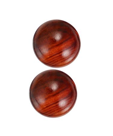 Magiclulu 6 Stk carving ornament handicrafts Chinese handballs acupunctive massage toys Chinese massage baoding balls train hand exercise balls handy ornaments rosewood