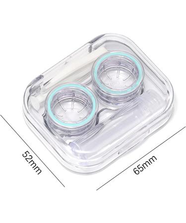 Travel Contact Lens Case Kit | Stylish & Organized Contact Lens Box with Applicator Tweezers & Solution Bottle - Buy Online on GoSupps.com