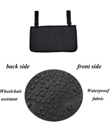 DGFJY Wheelchair Side Organizer Wheelchair Armrest Side Storage Bag with Cup Holder and Reflective Waterproof Wheelchair Armrest Side Storage Bag - Buy Online on GoSupps.com