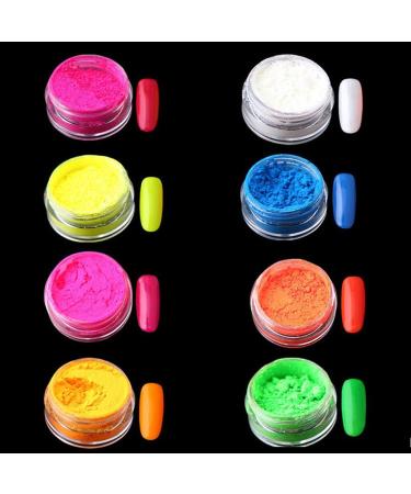 12 Colours Nail Powder Professional Dipping Powder Nail Powder Pigment Iridescent Coloured Powder for Nail Art - Buy Online on GoSupps.com