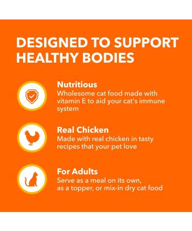 IAMS Perfect Portions Healthy Wet Cat Food Adult Grain Free Cuts in Gravy - Chicken Flavour - Pack Of 24 - Buy Online on GoSupps.com
