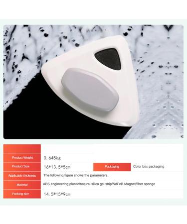 Magnetic Window Cleaner Brush Glass Cleaning Brush Magnetic Glass Brush Double Side For Window Cleaning Household Cleaning Tool 20-30mm (orange) - Buy Online on GoSupps.com