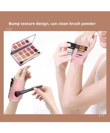  Allayu Makeup brush holder with textured cleaning palette for easy maintenance. Textured cleaning makeup palette. Silica gel blue. - Buy Online on GoSupps.com