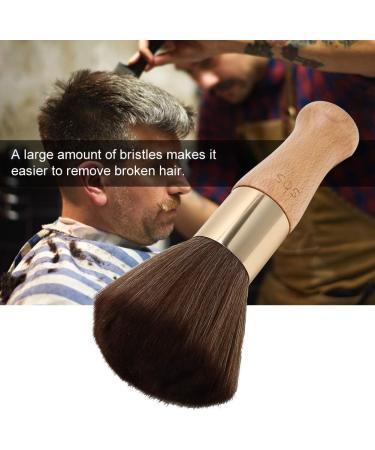 Neck Duster Brush Hair Cutting Neck Duster Brush Barber and Salon Brush to Remove Loose Hair From Neckline and Ears After Haircut Stand Up Base (Original Wood Color) - Buy Online on GoSupps.com