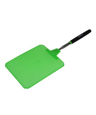 Grip Super Jumbo Telescopic Fly Swatter - 6.5" x 7.5" - Extends to 39" L - Bugs, Flies, Mosquitoes, Bees, Wasps