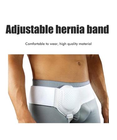 Yosoo Health Gear Groin Hernia Support Belt with Adjustable Waist Strap and Removable Compression Pads for Men and Women - Black - Buy Online on GoSupps.com