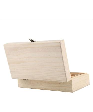 Toseky Essential Oil Storage Box - Wooden Organizer with 25 Grids for Essential Oils & Plants | Perfect Essential Oil Kit - Buy Online on GoSupps.com