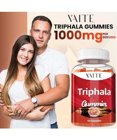 Organic Triphala Supplement with Amla Haritaki & Bibhitaki - Amalaki Herbal Blend Natural Ayurvedic Supplements & Gut Health & Immune Support Colon Cleanse & Digestive System Supports - 60 Gummies - Buy Online on GoSupps.com