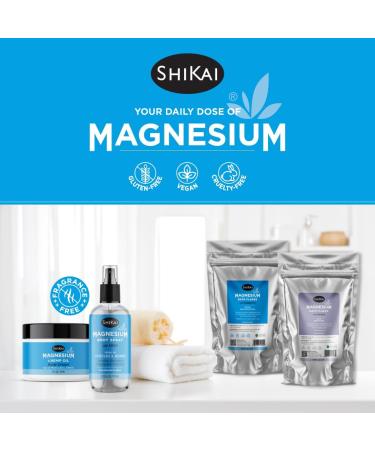Buy ShiKai Magnesium Bath Flakes with Arnica (32 oz) - Soothing Bath Salt Soak for Muscle Pain Relief | International Shipping Available - Buy Online on GoSupps.com