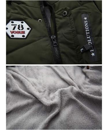 Odziezet Baby Boy Down Coat | Kids Hooded Puffer Jacket | Winter Outerwear | Green | 2-3 Years - Buy Online on GoSupps.com
