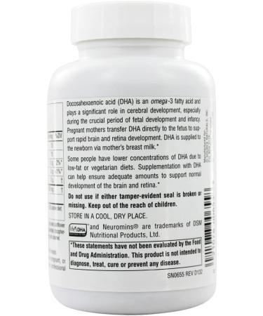 Source Naturals Neuromins DHA 200 mg - 120 Vegetarian Softgels for Brain Health - Buy Online on GoSupps.com