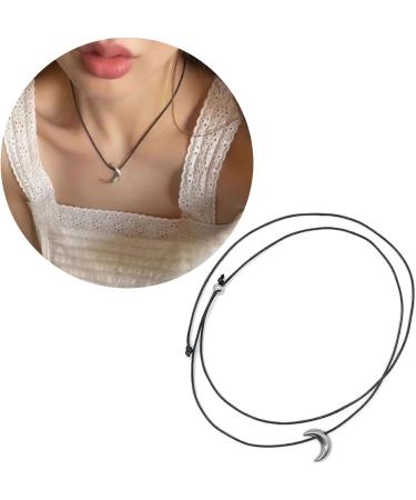 Oralgo's Elegant Moon Necklace - Adjustable Cordal Jewelry for Women & Girls - Stylish Accessory - Buy Online on GoSupps.com
