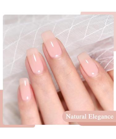 Nude Pink Gel Nail Polish - 15ml Natural Sheer UV/LED Soak Off for DIY & Salon Manicure - Buy Online on GoSupps.com