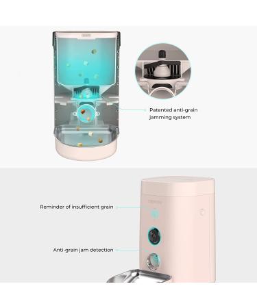 DOGNESS Automatic Cat Feeder with Camera - 1080P HD Video, Night Vision, WiFi, 2-Way Audio, Sensor Alerts (Pink) - Buy Online on GoSupps.com