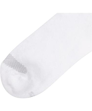 Hanes Women's Cool Comfort Toe Support Ankle Socks - 6-Pack, White/Grey Vent - Size 5-9 - Buy Online on GoSupps.com