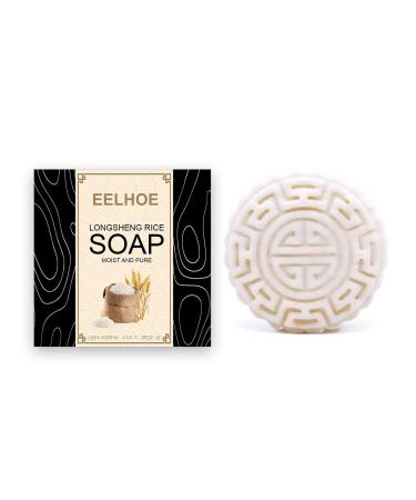 Uposao Solid shampoo bar soap shampoo rice water natural ingredients rice water and natural ingredients rice soap to nourish and dry the hair roots for all hair