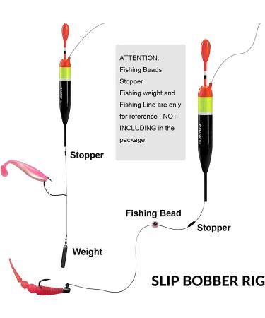 THKFISH Fishing Bobbers - Slip Bobbers for Crappie Fishing, Balsa Floats in 3 Sizes - 5pcs 1/6oz (5g) - Buy Online on GoSupps.com