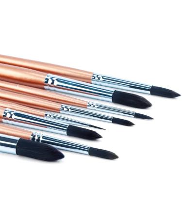 Transon Round Watercolor Detail Brushes Set - 8pcs Goat Hair for Watercolors, Acrylics, Inks - Ideal for Gouache, Oil, and Tempera - Buy Online on GoSupps.com