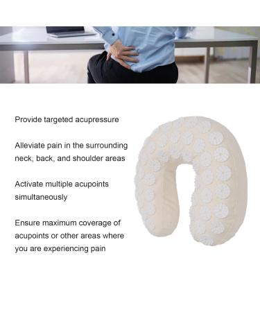 Acupressure Neck Pillow - U-Shaped Cervical Massage Pillow | Soft Cotton Fabric for Car & Travel - Buy Online on GoSupps.com
