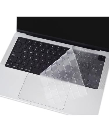 CaseBuy Premium Keyboard Cover for 2024 2023 MacBook Air 15.3 inch M2 M3 Chip A2941 & 2024 2023 2022 Macbook Air 13.6 inch M2 M3 A2681 EU Layout Keyboard Protector -Clear MacBook Air 13" 15"(2022-2024)
