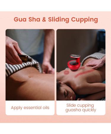 Scienlodic Electric Cupping Set with Gua Sha Massager - Rechargeable Warm Cupping for Body Muscle Relief - Buy Online on GoSupps.com