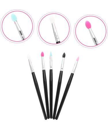 WOONEKY 15 Pcs Silicone Eyeshadow Brush Creme Eyeshadows Makeup Applicator Beauty Kit Plastic Handle - Buy Online on GoSupps.com