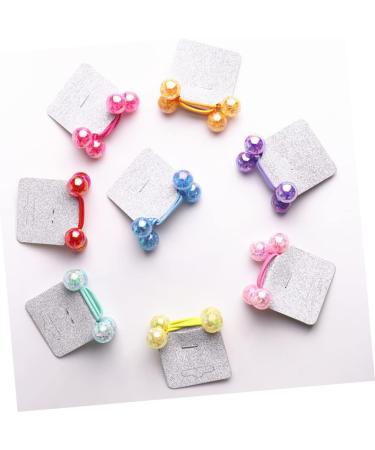 minkissy 3 Pairs Pink Elastics Hair Ties Rubber Bands for Hair Elastic Hair Pink Rubber Bands Hair Bobbles with Balls Bracelet Beads Hair Rubber Bands Ponytail Bracelet Holder Miss Colorful - Buy Online on GoSupps.com