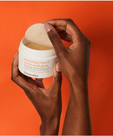 Morning Expert Multi-Acid Pads - Exfoliating Face Pads Enriched with Witch Hazel, AHAs, and Vitamin B3 - 60 Pads - Buy Online on GoSupps.com