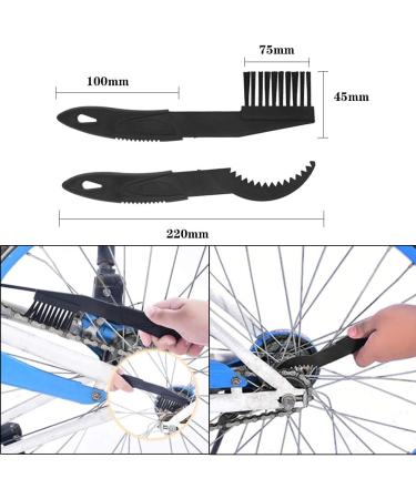 UILB Bike Chain Scrubber Set - 10oz Cleaning Agent & Brush Kit for Bicycle Chain and Gear Wheel - Buy Online on GoSupps.com