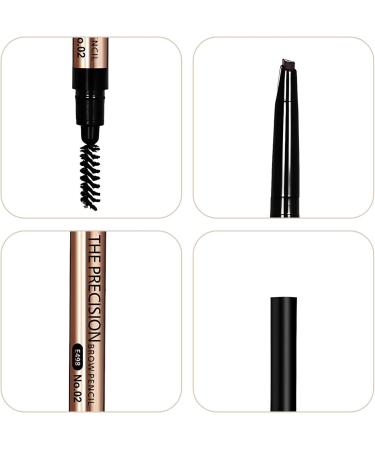 Eyebrow Liner Pencil - Double-Headed Ultra-fine Eyebrow Pencil | Auto-Rotating Triangle Eyebrow Pencil Pencil Waterproof Long Lasting Eyebrow Pencil with Brush Pologmase Light Brown - Buy Online on GoSupps.com