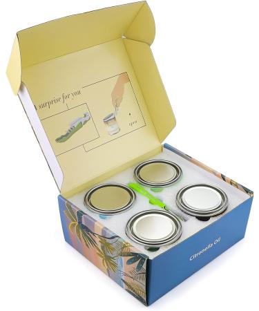 4 Pack 28oz Citronella Candles for Indoor and Outdoor Use - Fresh Citronella Scent for Home, Bedroom, Kitchen, Garden, Patio, and Balcony - Buy Online on GoSupps.com