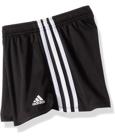 adidas Girls' Big 3 Stripe Pacer Mesh Short - Adi Black (Large) - Buy Online on GoSupps.com