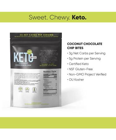 Oakhouse Bakery Keto Snack Bites Coconut Chocolate Chip - 8oz Low Carb, Gluten-Free, Grain-Free Snack - Buy Online on GoSupps.com