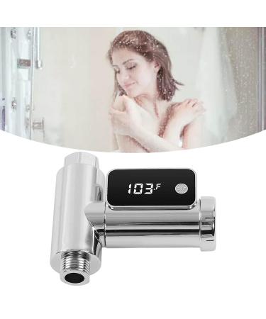 High Accuracy Shower Thermometer - LED Display, 3V, G1/2 Faucet - Silver - Buy Online on GoSupps.com