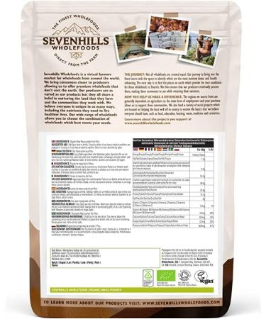 Sevenhills Wholefoods Organic Raw Maca Powder 1.8kg - Superfood Boost for Energy & Stamina - Buy Online on GoSupps.com