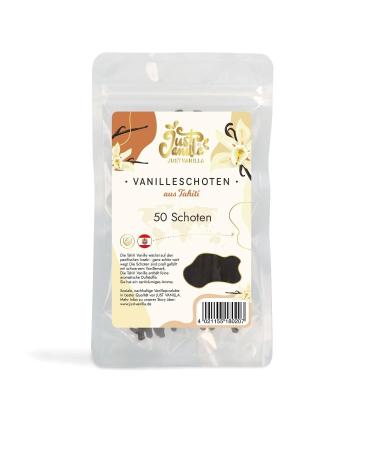 Just vanilla vanilla pods 50 whole piece 105 grams premium tahiti vanilla sticks for baking cooking extracting refining desserts 50s