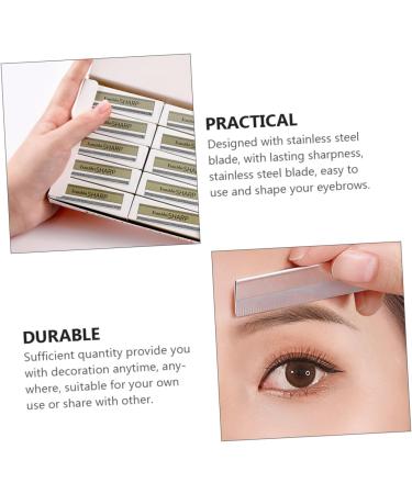 MERRYHAPY 100pcs Eyebrow Trimming Blades - Eyebrow Shaving Razors & Makeup Tool for Perfect Eyebrow Shaping - Buy Online on GoSupps.com