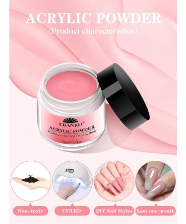 EBANKU Acrylic Powder Set - 24 Colors Professional Nail Extension Kit for Long-Lasting Nail Carving - No Lamp Needed - Buy Online on GoSupps.com