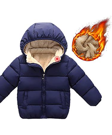 YOPOTIKA Baby Hooded Fleece Coat with Removable Hood - Navy Blue (12-18 Months / 2-3 Years) - Buy Online on GoSupps.com