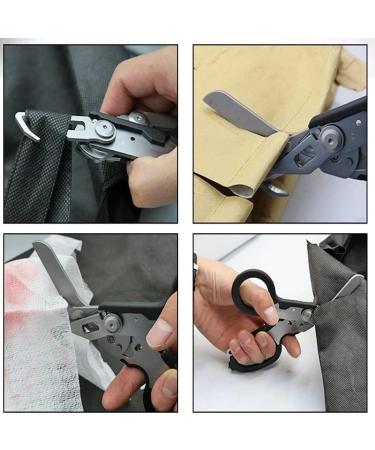 6-In-1 Raptor Emergency Shears Foldable Tool - Blue | Tactical Pliers & Scissors for Camping & Survival - Buy Online on GoSupps.com
