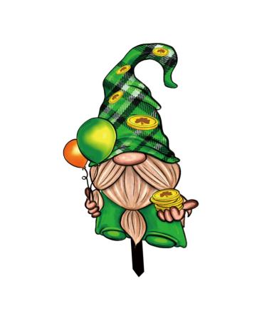 Milisten Dwarf Card Outdoor Sign St Patrick Gnome Yard Sign Patrick Garden Decoration During The Day Props
