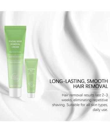 Cr me D pilatoire pour le Visage | 2-En-1 Produits de Soin Apaisants pour la Peau Kit de Cr me D pilatoire pour le Visage pour Usage Quotidien Vacances Mariage t Voyage Plage Mari es Femmes  - Buy Online on GoSupps.com