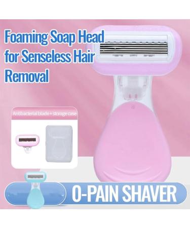 Manual Short Handle Women's Shaver - Safe Portable Razor for Armpit Leg & Bikini Hair Removal (Green) - Buy Online on GoSupps.com